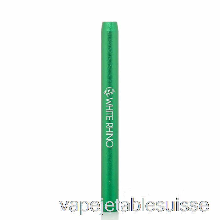 Vape Suisse White Rhino Metal Bat Dégustateur Pipe Vert